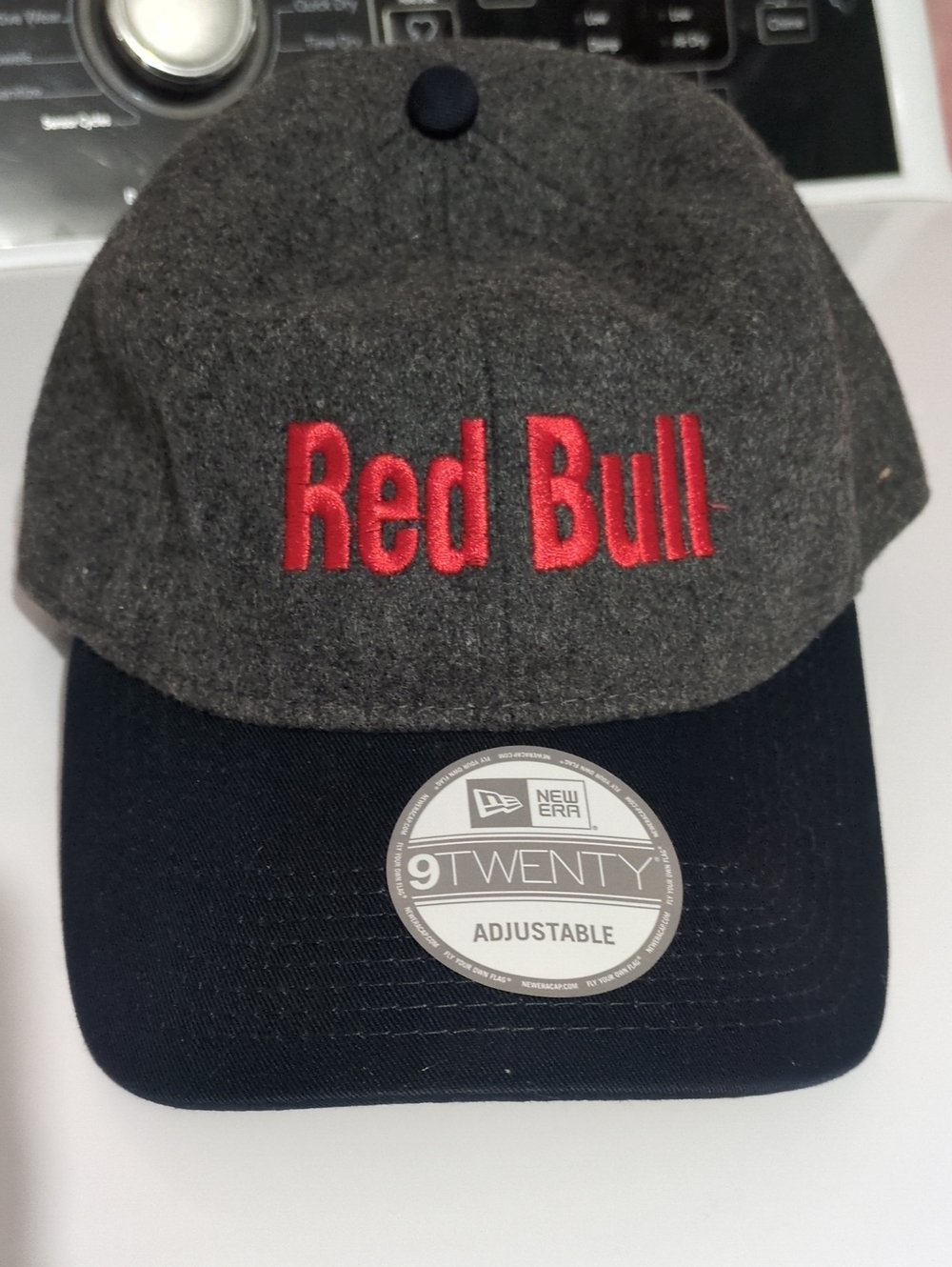 Twenty Red Bull Embroidered Two-Tone Cap - Gray and Navy
